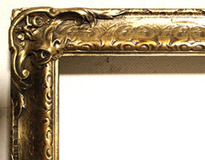 ANTIQUE ARTS CRAFTS FITS 9 X 12 WOOD PICTURE FRAME ORNATE GOLD GILT ART NOUVEAU picture