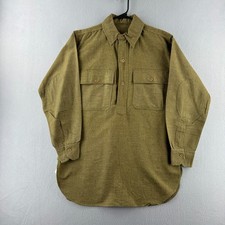 WWI US ARMY Wool Shirt Fits Mens Large Pullover Tunic 1918 Military Antique picture