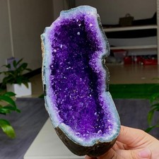 1.76LB Natural Amethyst  agate geode quartz cluster crystal specimen Healing picture