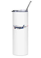 Aeroflot Ilyushin IL-96 Stainless Steel Water Tumbler with straw - 20oz. picture