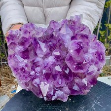 21.05LB Large Natural Amethyst geode quartz cluster crystal specimen Healing picture