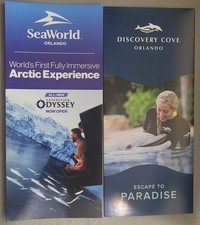 SeaWorld/Aquatica Discovery Cove Brochure Guide map/Maps Set Orlando 2025 NEW picture