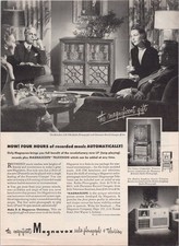 Magnavox 1948 Vintage Print Ad Radio-Phonograph Television Music LP picture