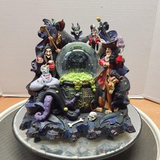 Disney Tha Art of Disney Villains Musical Light UP Snow Globe picture