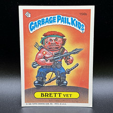 1986 Topps Garbage Pail Kids Original Series 4 GPK OS4 #156b BRETT VET picture