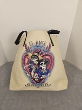 Disney Pixar Coco Tote Bag El Amor Nunca Muere Faux Leather Large Cream picture