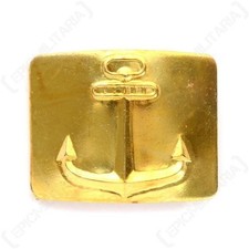 Anchor Belt Buckle Sailor Navy Style - Gold WW2 Soviet Repro - 65mm x 50mm picture