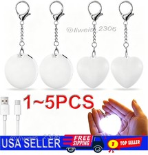3PCS Heart Pattern Touch Sensing Light Handbag Lamp Accessories LED Keychain picture
