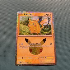Pikachu 023/128 01/30Pokémon 30th Anniversary celebrations 3 picture