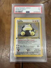 1999 Pokémon Jungle Snorlax Holo #11 1st Edition PSA 5 EX picture