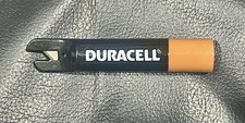 VINTAGE DURACELL PROMOTIONAL RAZOR PACKAGING-CARD OPENER-FISHING LINE CUTTER-NEW picture