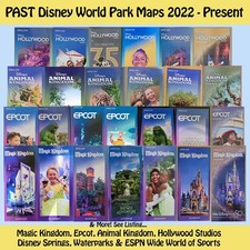 2022 - 2026 Disney World Resort Maps | Past Collectible WDW Map | Scrapbooking picture