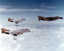 USAF McDonnell F-4D Phantom, Navy F-4Bs on Bomb Run Nam 8x10 Vietnam War Photo 6 picture