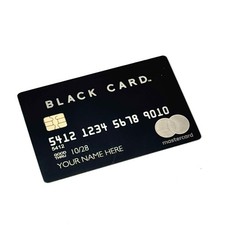 Novelty Black Card Mastercard Metal Style Prop Display Collectible Credit Card picture