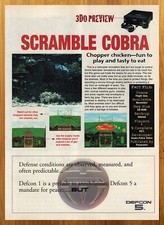 1995 Scramble Cobra 3DO PREVIEW Print Ad/Poster Retro Vintage Video Game Art 90s picture