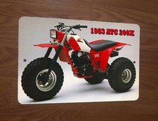 1983 Honda ATC 200X ATV 3 Wheeler Bike Motorcycle 8x12 Metal Wall Sign picture