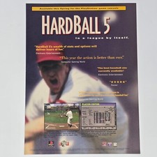 Hardball 5 Sony PlayStation 1 PS1 PC By Itself Print Ad/Poster Promo Art picture