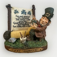 Declan's Finnians Blarney Stone Irish Blessing Figure Irish Proverb Plaque 1997 picture