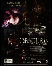 Obscure The Aftermath Video Game Ad Print PS2 Wii PC Horror 2008 picture