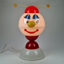 Vintage Soviet Funny Smiling Globe Desk Lamp 1980s USSR Space Age Retro Gift picture