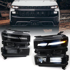 Full LED Headlights Assembly for Chevy Silverado 1500 2019-2021 | Only for Halog picture