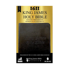 1611 King James Holy Bible Facsimile w/ Apocrypha: 1st Edition (11x7x1.5)  Black picture
