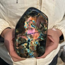 2.5lb Rare Natural Gorgeous Labradorite Quartz Crystal Stone Specimen Healing picture