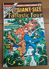 GIANT-SIZE FANTASTIC FOUR #4  (75) 1ST JAMIE MADDROX MULTIPLE MAN KEY BRONZE AGE picture