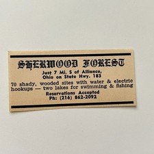 Sherwood Forest Alliance OH 1974 Ad TAK6-S87 picture