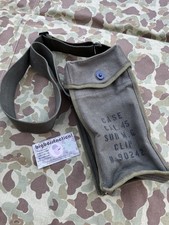 WWII US ARMY GREASE GUN .45 Ammo Thomson GP Shoulder Bag Carry Pouch B picture