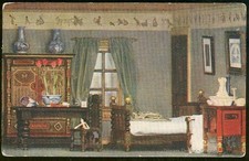 Titania's Palace Princess Daphne Bedroom Throne Lot Two Unused Tuck's Postcards picture