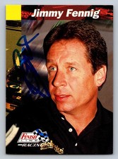 Pro Set Inc. Jimmy Fennig Autographed Trading Card NASCAR Crew Chief #120 picture