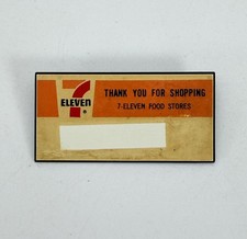 Vintage 1980s 7 Eleven 711 Gas Station Corner Store Employee Name Badge RARE picture