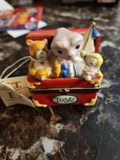 1996 Universal Studios E.T. Porcelain Hinged Trinket Box Toy Chest PRISTINE Tag picture