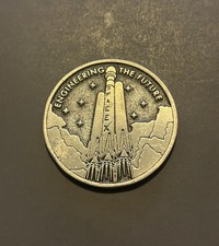 RARE SpaceX Falcon Heavy Medallion Coin Engineering The Future Made In USA picture
