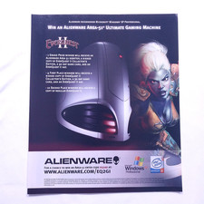 2005 Alienware Area-51 Ultimate Gaming PC Everquest II Vintage Print Ad Wall Art picture