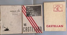 Vintage 1940s Thomas M Cooley High School Detroit MI Castellan Yearbook Lot of 3 picture