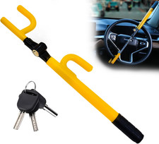Ultra Secure Car Steering Wheel Lock, No Scratch Dual Locking Hooks, Anti Theft picture