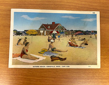 Bathing beach Craigville mass cape cod postcard vintage mailed Hyannis June 39 picture