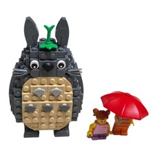 Genuine Lego Totoro 4 Inch Figure MOC with 2 Minifigures picture
