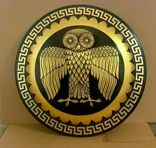 Owl Shield Athenian Owl Authentic Greek Hoplite Shield Viking Round Shield picture