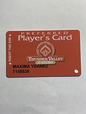 Thunder Valley Casino Slot Card Vintage Lincoln california picture