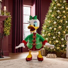 Disney 4 FT Animated Daisy Duck Interactive Holiday Christmas Animatronic 2026 picture