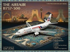 JC Wings 1:400 Air1Air B737-300 EP-AOA  Iran Airlines Custom Diecast Model picture