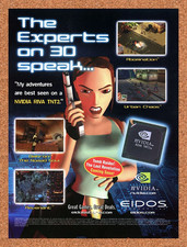 1999 Eidos PC Games Nvidia GeForce Original Advertisement / Retro Promo v8 picture