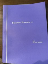 2003 Berkshire Hathaway Annual Report Warren Buffett Charlie Munger Investing picture