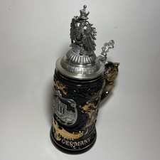 King-Werk German Beer Stein Deutschland Eagle .75L Signed Michels Trees 4155 NEW picture