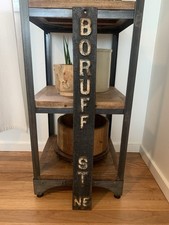 Antique 1800's Tennessee Knoxville Cast Iron Rare Original Boruff Street Sign picture