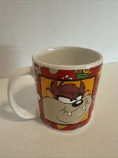 VTG 1994 Warner Bros by Sakura Taz Tasmanian Devil Looney Tunes Coffee Mug Cup picture