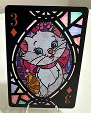 Disney Tenyo Marie Card #3 Stained Glass Refractor picture
